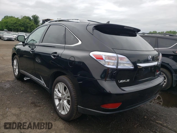 2010 Lexus RX 450h with VIN JTJBC1BA5A2402093, listed as a Copart auction lot 60424605 with 190,543 mi miles and Clean title. Bid and sale history available at DreamBid. Image 2.