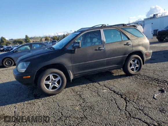 1999 Lexus RX 300 Luxury SUV with VIN JT6HF10UXX0090804, listed as a Copart auction lot 44779775 with 203,677 mi miles and Clean Title. Bid and sale history available at carsss.com. Image 1.