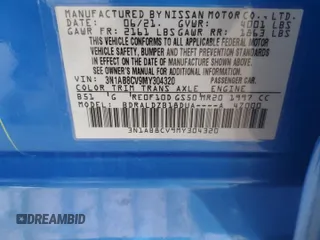 2021 Nissan Sentra SV z VIN 3N1AB8CV9MY304320, wystawiony jako Copart lot #62457835 z przebiegiem 75 602 mil mil oraz Szkoda całkowita • Salvage title. Historia ofert i sprzedaży dostępna na DreamBid. Obrazek 12.
