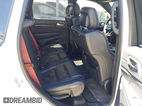 2017 Jeep Grand Cherokee SRT with VIN 1C4RJFDJ0HC699537, listed as a IAAI auction lot 41781500 with 105,640 mi miles. Bid and sale history available at carsss.com. Image 8.