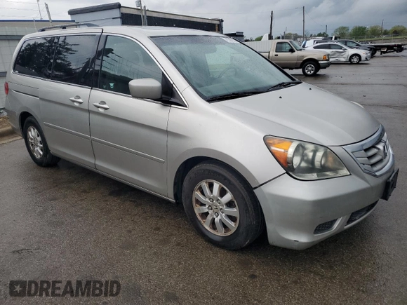 2008 Honda Odyssey EX-L z VIN 5FNRL38778B095946, wystawiony jako Copart lot #54676585 z przebiegiem 213 337 mil mil oraz Czysty tytuł • Clean title. Historia ofert i sprzedaży dostępna na DreamBid. Obrazek 4.