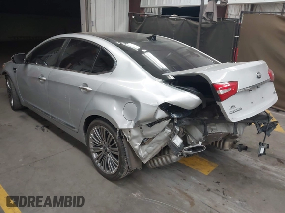 2016 Kia Cadenza Premium with VIN KNALN4D72G5214513, listed as a IAAI auction lot 41879699 with 117,724 mi miles. Bid and sale history available at carsss.com. Image 3.