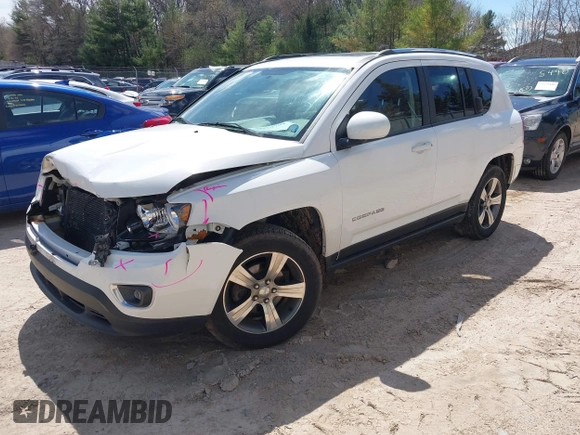 2017 Jeep Compass High Altitude with VIN 1C4NJDEB4HD176025, listed as a IAAI auction lot 42129709 with 135,812 mi miles. Bid and sale history available at carsss.com. Image 21.