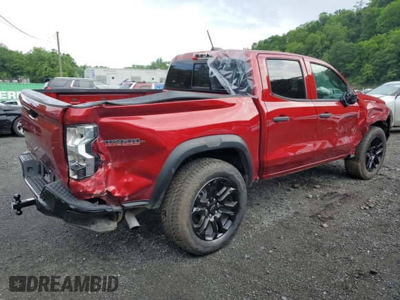 2024 Chevrolet Colorado 4WD Trail Boss with VIN 1GCPTEEK5R1271947, listed as a Copart auction lot 61806975 with 7,454 mi miles and Salvage title. Bid and sale history available at DreamBid. Image 3.