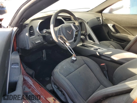2015 Chevrolet Corvette Z51 2LT with VIN 1G1YK3D71F5111912, listed as a Copart auction lot 75064514 with 0 mi miles and Non Repairable. Bid and sale history available at carsss.com. Image 8.