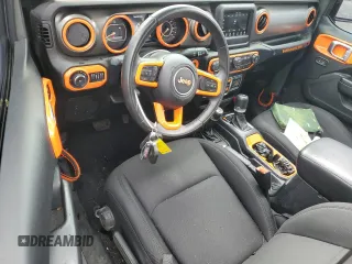 2019 Jeep Wrangler Unlimited Sport S with VIN 1C4HJXDG4KW621287, listed as a Copart auction lot 63123175 with 86,412 mi miles and Salvage title. Bid and sale history available at DreamBid. Image 8.