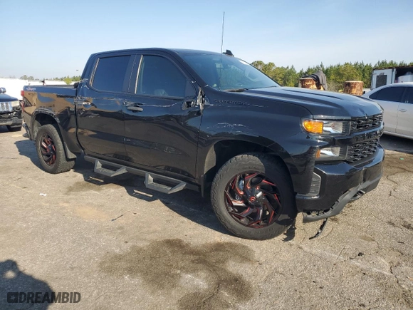 2021 Chevrolet Silverado 1500 Custom with VIN 3GCPYBEK0MG411476, listed as a Copart auction lot 48377735 with 84,145 mi miles and Salvage Title. Bid and sale history available at carsss.com. Image 4.