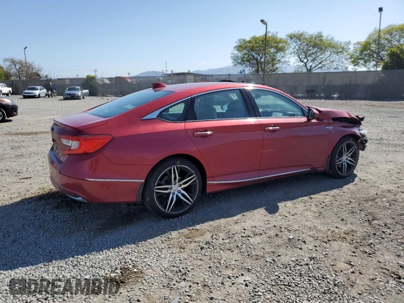 2021 Honda Accord Touring with VIN 1HGCV3F99MA009495, listed as a Copart auction lot 54796265 with 16,698 mi miles and Salvage title. Bid and sale history available at DreamBid. Image 3.