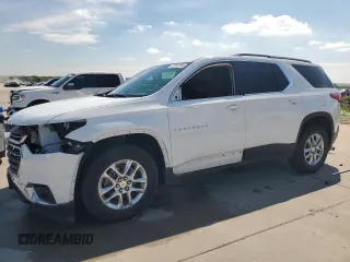 2020 Chevrolet Traverse LT Cloth with VIN 1GNERGKW2LJ282962, listed as a Copart auction lot 72892784 with 53,841 mi miles and Clean Title. Bid and sale history available at carsss.com. Image 1.