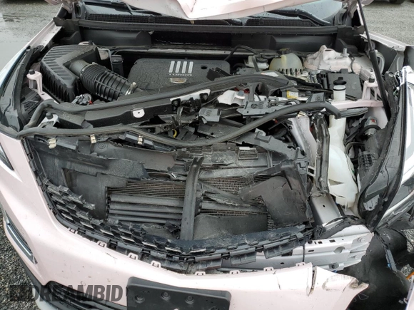 2023 Cadillac XT5 FWD Premium Luxury with VIN 1GYKNCR46PZ159140, listed as a Copart auction lot 45050085 with 28,231 mi miles and Non Repairable. Bid and sale history available at carsss.com. Image 12.