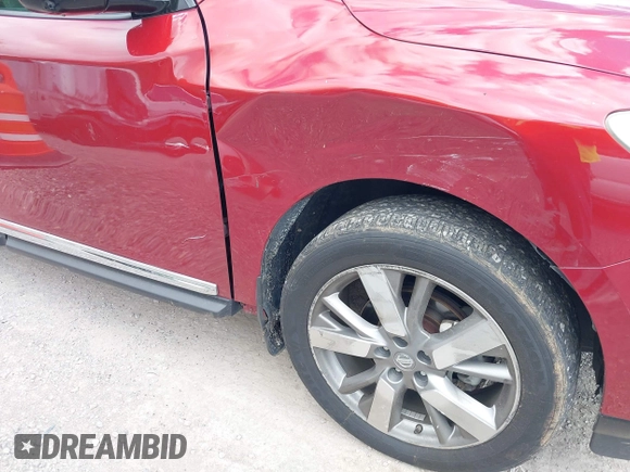 2013 Nissan Pathfinder SV with VIN 5N1AR2MM1DC641760, listed as a IAAI auction lot 42156769 with 149,850 mi miles and . Bid and sale history available at DreamBid. Image 6.