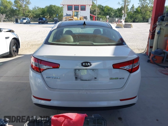 2013 Kia Optima EX with VIN KNAGM4AD0D5041441, listed as a IAAI auction lot 42123605 with 83,186 mi miles. Bid and sale history available at carsss.com. Image 16.