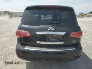 2012 Infiniti QX56 7-passenger with VIN JN8AZ2NE6C9021479, listed as a Copart auction lot 58426124 with 204,710 mi miles and Clean Title. Bid and sale history available at carsss.com. Image 6.
