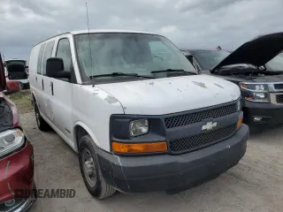 2003 Chevrolet Express Cargo with VIN 1GCGG25V931223419, listed as a Copart auction lot 76194064 with Not Provided miles and Salvage Title. Bid and sale history available at DreamBid. Image 4.