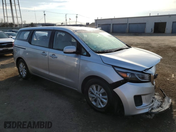 2016 Kia Sedona L with VIN KNDMA5C10G6150374, listed as a Copart auction lot 47452935 with 93,001 mi miles and Salvage Title. Bid and sale history available at carsss.com. Image 4.