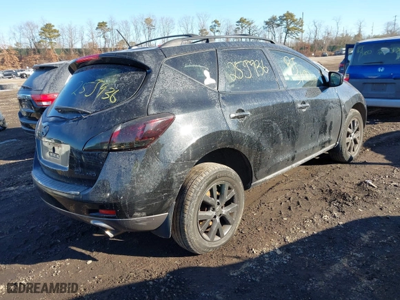 2011 Nissan Murano SV with VIN JN8AZ1MW2BW186059, listed as a IAAI auction lot 41432417 with 999,999 mi miles. Bid and sale history available at carsss.com. Image 4.