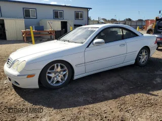 2001 Mercedes-Benz CL-Class with VIN WDBPJ75J81A015524, listed as a Copart auction lot 73603314 with 74,168 mi miles and Clean Title. Bid and sale history available at carsss.com. Image 1.