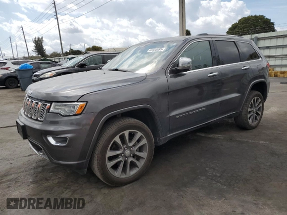 2017 Jeep Grand Cherokee Overland with VIN 1C4RJFCG4HC927741, listed as a Copart auction lot 45953695 with 68,834 mi miles and Salvage Title. Bid and sale history available at carsss.com. Image 1.