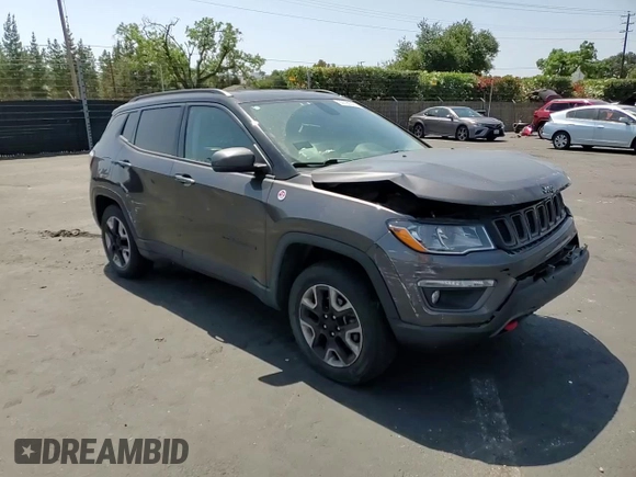 2017 Jeep Compass Trailhawk with VIN 3C4NJDDB8HT674627, listed as a Copart auction lot 59790325 with 66,349 mi miles and Salvage title. Bid and sale history available at DreamBid. Image 14.