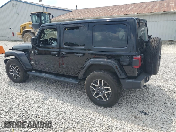 2024 Jeep Wrangler Sahara with VIN 1C4PJXEG0RW335831, listed as a Copart auction lot 61973055 with 15,785 mi miles and Salvage title. Bid and sale history available at DreamBid. Image 2.