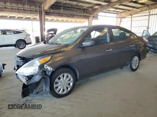 2017 Nissan Versa S with VIN 3N1CN7AP4HL838617, listed as a Copart auction lot 61266145 with 155,829 mi miles and Salvage title. Bid and sale history available at DreamBid. Image 1.