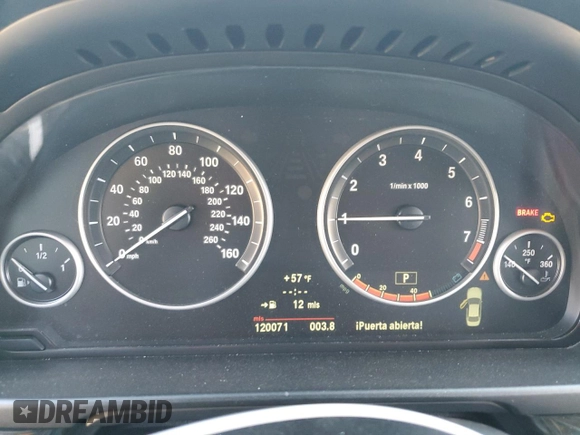 2013 BMW 5 Series 550i xDrive with VIN WBAFU9C52DDY71617, listed as a Copart auction lot 49474825 with 120,071 mi miles and Clean Title. Bid and sale history available at carsss.com. Image 9.