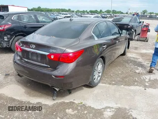 2017 Infiniti Q50 Sport with VIN JN1EV7AP1HM738098, listed as a IAAI auction lot 42108449 with 109,540 mi miles and . Bid and sale history available at DreamBid. Image 4.