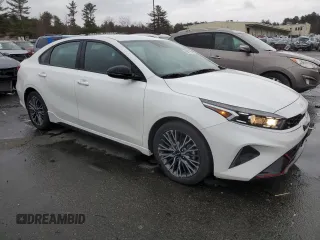 2023 Kia Forte GT-Line with VIN 3KPF54AD0PE546397, listed as a Copart auction lot 49877095 with 21,940 mi miles and Salvage Title. Bid and sale history available at carsss.com. Image 4.