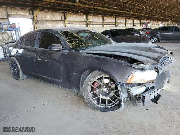 2014 Dodge Charger RT Plus with VIN 2C3CDXCT4EH333311, listed as a Copart auction lot 45233855 with 134,917 mi miles and Salvage Title. Bid and sale history available at carsss.com. Image 4.