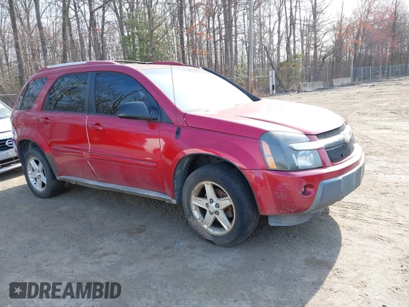 2005 Chevrolet Equinox LT z VIN 2CNDL73F656017879, wystawiony jako IAAI lot #41914143 z przebiegiem 263 003 mil mil oraz . Historia ofert i sprzedaży dostępna na DreamBid. Obrazek 1.