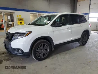 2021 Honda Passport EX-L with VIN 5FNYF8H51MB021849, listed as a Copart auction lot 47602835 with 41,283 mi miles and Salvage Title. Bid and sale history available at carsss.com. Image 1.