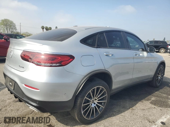 2021 Mercedes-Benz GLC 300 with VIN W1N0J8EB1MF874553, listed as a Copart auction lot 57517415 with 62,413 mi miles and Salvage title. Bid and sale history available at DreamBid. Image 3.