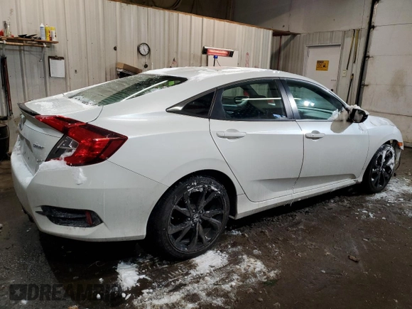 2021 Honda Civic Sedan Sport with VIN 19XFC2F86ME202459, listed as a Copart auction lot 43190005 with 39,205 mi miles and Salvage Title. Bid and sale history available at carsss.com. Image 3.