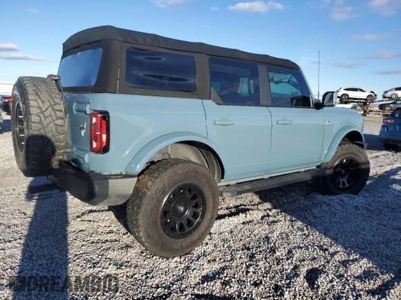 2021 Ford Bronco with VIN 1FMDE5BH9MLA88730, listed as a Copart auction lot 86294234 with 32,345 mi miles and Salvage Title. Bid and sale history available at DreamBid. Image 3.