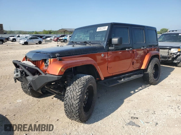 2012 Jeep Wrangler Unlimited Sport with VIN 1C4BJWDG0CL200802, listed as a Copart auction lot 63822365 with 116,501 mi miles and Salvage title. Bid and sale history available at DreamBid. Image 1.