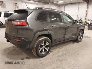 2014 Jeep Cherokee Trailhawk with VIN 1C4PJMBS2EW231813, listed as a IAAI auction lot 41664287 with 128,893 mi miles. Bid and sale history available at carsss.com. Image 4.