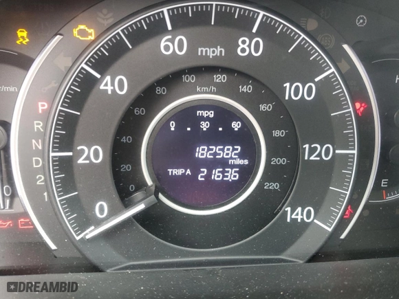 2013 Honda CR-V LX with VIN 5J6RM3H35DL036597, listed as a Copart auction lot 49430345 with 182,582 mi miles and Salvage Title. Bid and sale history available at carsss.com. Image 9.