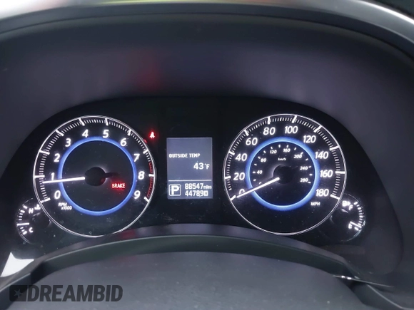 2016 Infiniti QX70 with VIN JN8CS1MU1GM671887, listed as a IAAI auction lot 41741481 with 88,547 mi miles and . Bid and sale history available at DreamBid. Image 7.