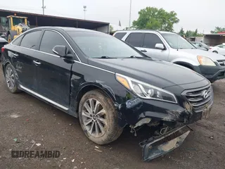 2015 Hyundai Sonata Sport with VIN 5NPE34AF0FH106063, listed as a IAAI auction lot 42318299 with 74,007 mi miles and . Bid and sale history available at DreamBid. Image 1.