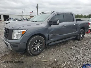 2020 Nissan Titan Platinum Reserve с VIN 1N6AA1EFXLN510686, выставлен на аукционе Copart как лот 71429014 с пробегом 37 814 миль миль и Списание • Salvage title. История ставок и продаж доступна на DreamBid. Изображение 1.
