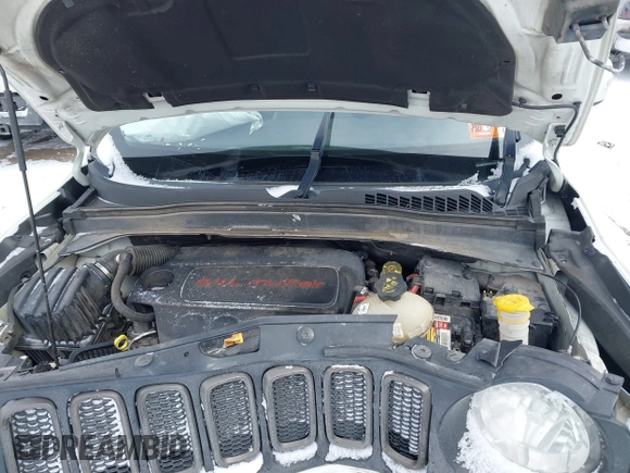 2016 Jeep Renegade Latitude with VIN ZACCJBBT6GPD81497, listed as a IAAI auction lot 41605838 with 167,270 mi miles. Bid and sale history available at carsss.com. Image 10.