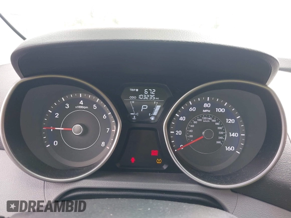 2013 Hyundai Elantra GLS z VIN 5NPDH4AE2DH172955, wystawiony jako IAAI lot #42306482 z przebiegiem 103 235 mil mil oraz . Historia ofert i sprzedaży dostępna na DreamBid. Obrazek 7.