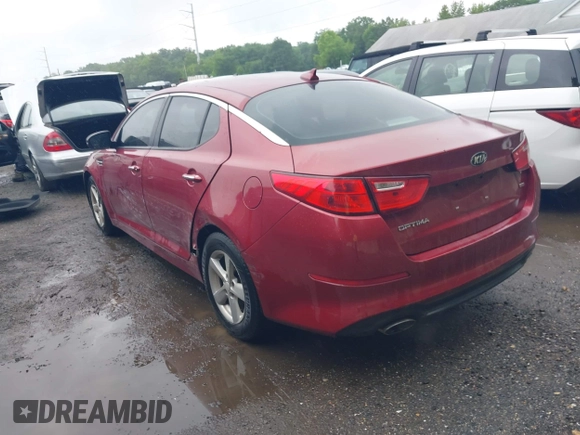 2015 Kia Optima LX with VIN 5XXGM4A7XFG455242, listed as a IAAI auction lot 42501654 with 139,209 mi miles and . Bid and sale history available at DreamBid. Image 3.