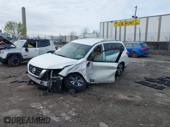 2020 Nissan Pathfinder SL with VIN 5N1DR2CMXLC623741, listed as a IAAI auction lot 42005765 with 53,732 mi miles and . Bid and sale history available at DreamBid. Image 2.