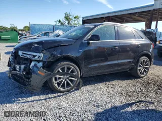2018 Audi Q3 Premium Plus with VIN WA1JCCFS8JR021224, listed as a Copart auction lot 50052315 with 92,820 mi miles and Salvage Title. Bid and sale history available at carsss.com. Image 1.