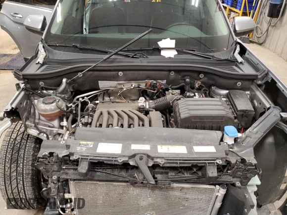 2021 Volkswagen Atlas SE with VIN 1V2HR2CA7MC532146, listed as a Copart auction lot 51283325 with 46,545 mi miles and Salvage title. Bid and sale history available at DreamBid. Image 11.