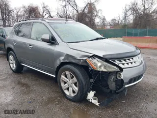 2007 Nissan Murano SL with VIN JN8AZ08W67W600701, listed as a IAAI auction lot 41859713 with 181,443 mi miles. Bid and sale history available at carsss.com. Image 6.