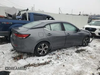 2021 Nissan Sentra SV with VIN 3N1AB8CV1MY220475, listed as a Copart auction lot 43000895 with 46,058 mi miles and Salvage Title. Bid and sale history available at DreamBid. Image 3.