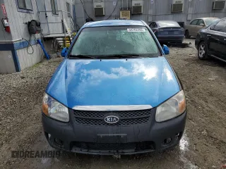 2007 Kia Spectra with VIN KNAFE162875009064, listed as a Copart auction lot 44762265 with 186,857 mi miles and Clean Title. Bid and sale history available at carsss.com. Image 5.