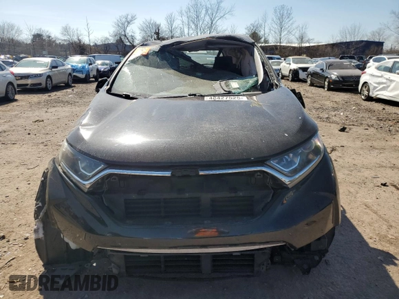 2017 Honda CR-V LX with VIN 2HKRW6H34HH222739, listed as a Copart auction lot 48427525 with 0 mi miles and Salvage Title. Bid and sale history available at carsss.com. Image 5.